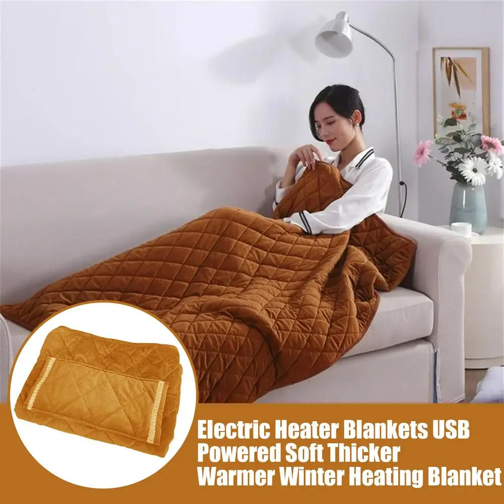 Winter Electric Heater Blanket USB Cordless Heated Blanket