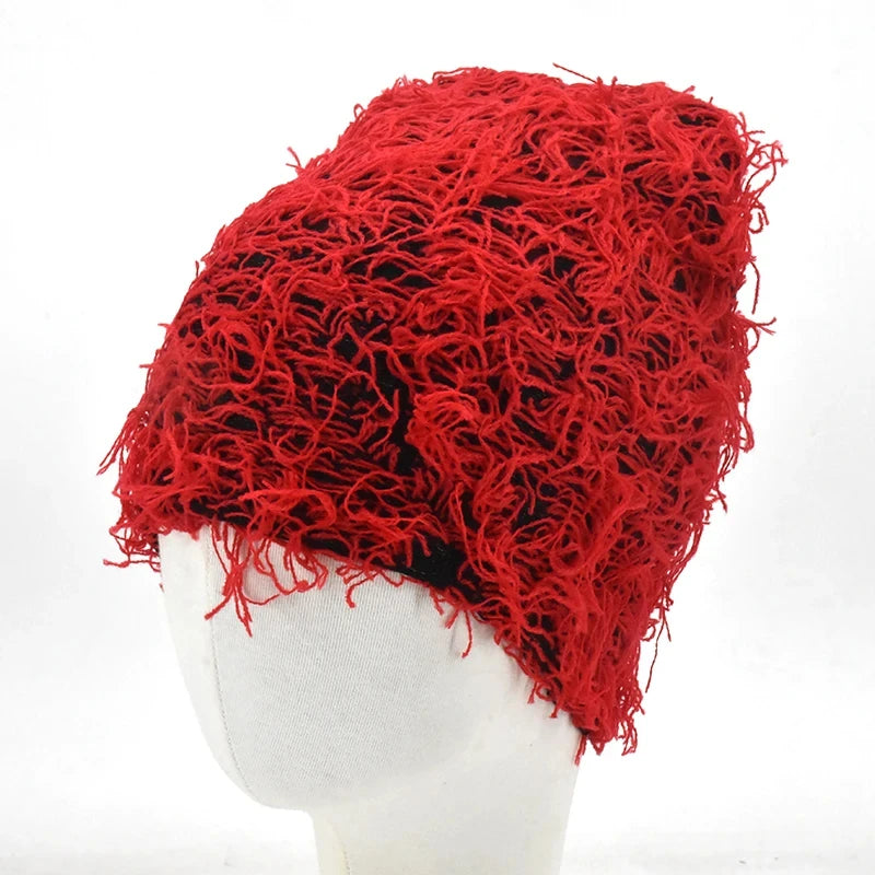 New Hip Hop Balaclava Distressed Knitted Caps Full Face Ski Mask