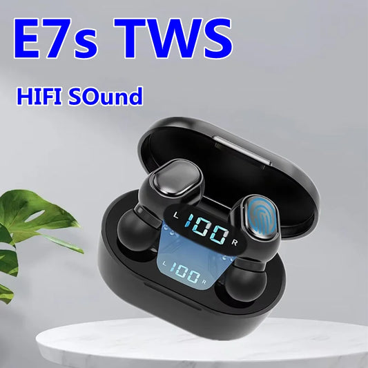 Original E7S Wireless Bluetooth Headset with Mic LED Display