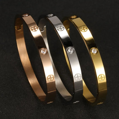 Stainless Steel Cuff Bracelets Bangles For Women Fashion