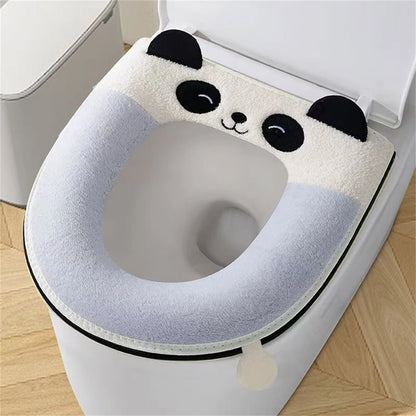 New autumn and winter home cartoon toilet cover plus