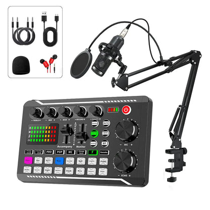 Live Podcast Equipment Set, with BM800 studio microphone, audio