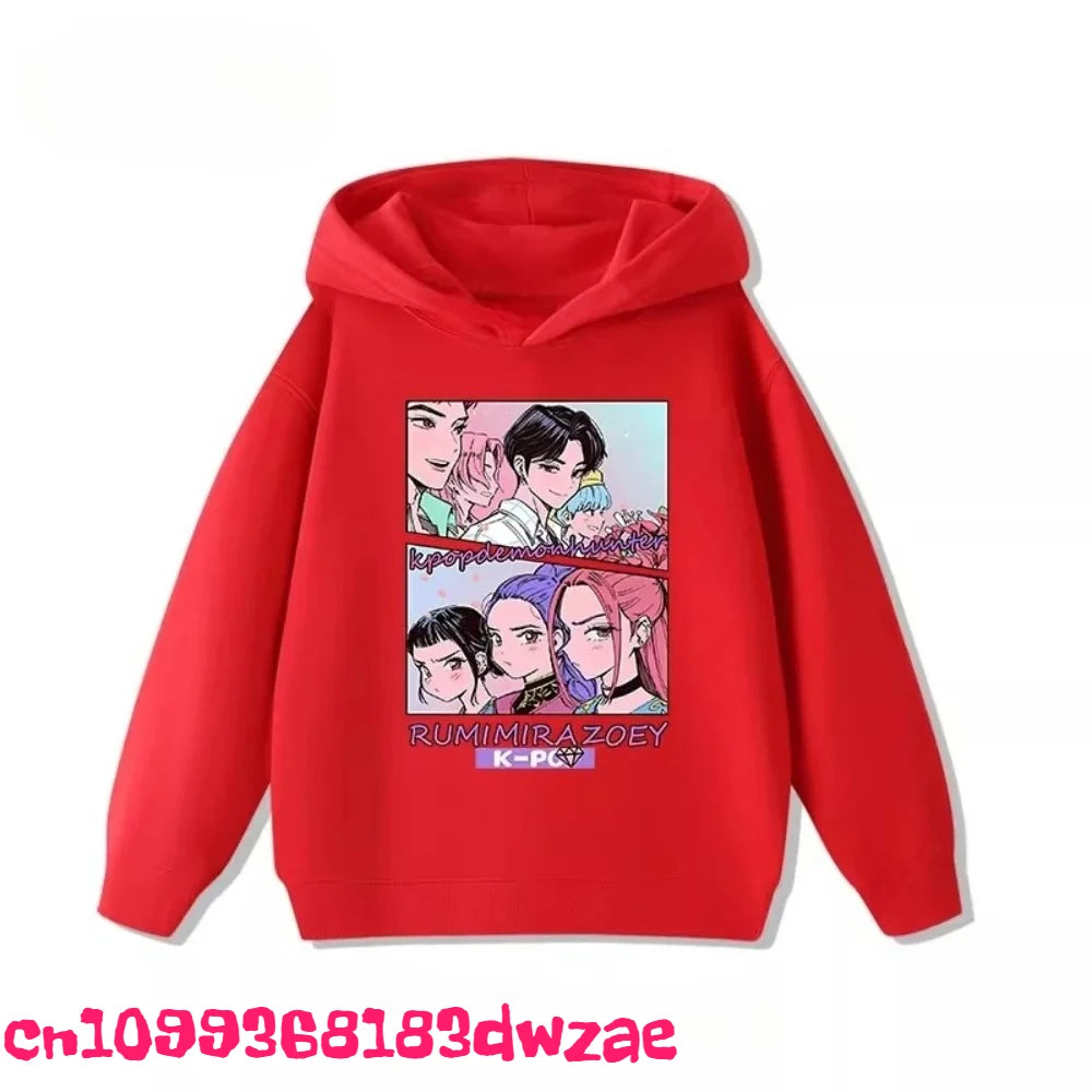 Korean Popular Kpop Demon Hunter Children's Sweatshirt Boys