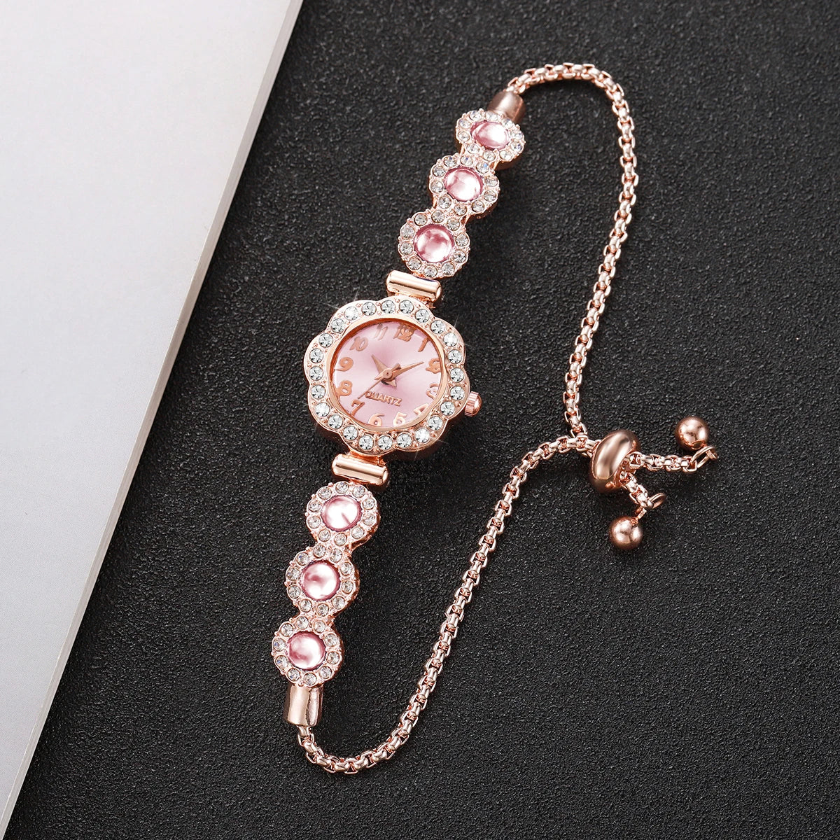 Elegant Rhinestone Bracelet Strap Women Watches Fashion