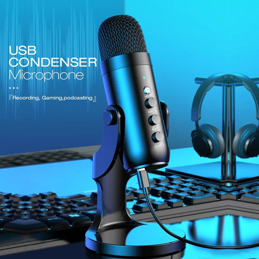 Haomuren USB Microphone for PC Mac Gaming Recording Stream