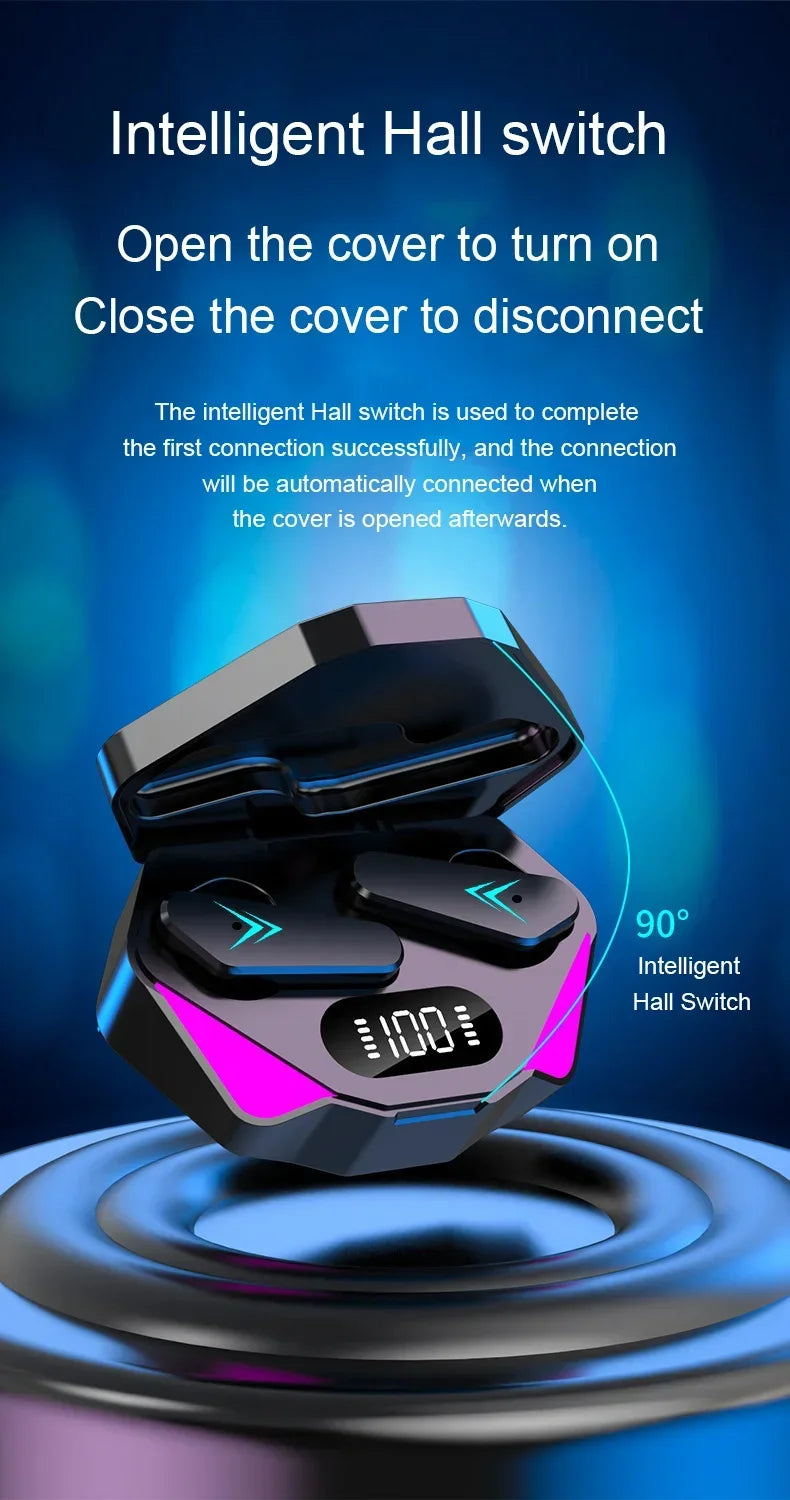 TWS X15 Wireless In Ear Earphones 9D Stereo Music HiFi Headphones