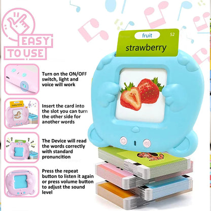 Talking Flash Cards for Kids Early Learning Educational Toy