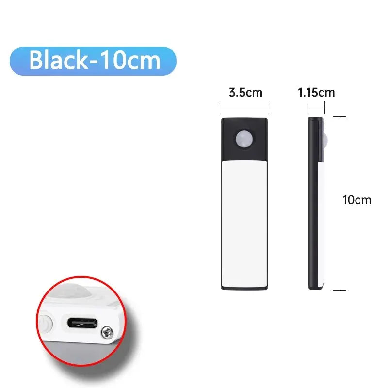 LED Cabinet Light USB Type-C Rechargeable Motion Sensor