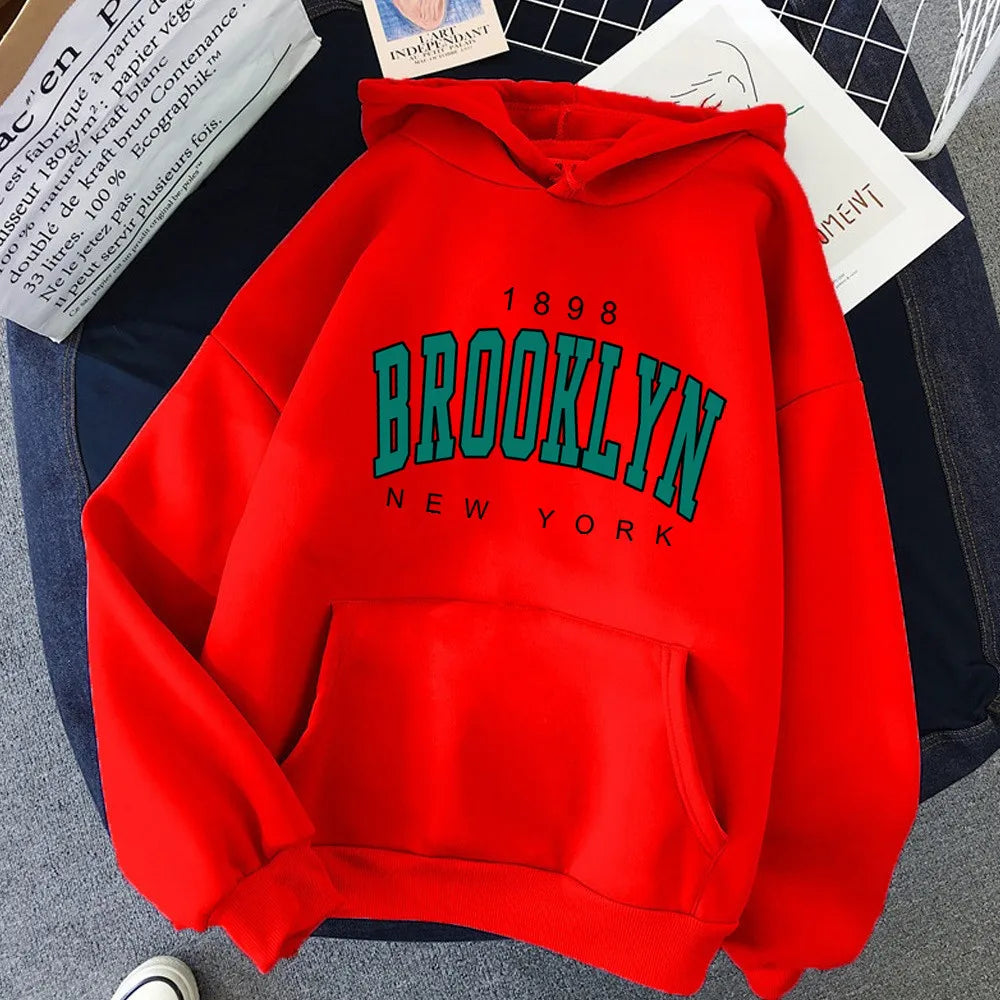Spring and Autumn Winter New Fleece Loose Women's Hoodie