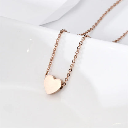 Stainless Steel Necklaces Heart Pendant Necklace For Women