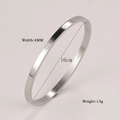 Stainless Steel Cuff Bracelets Bangles For Women Fashion