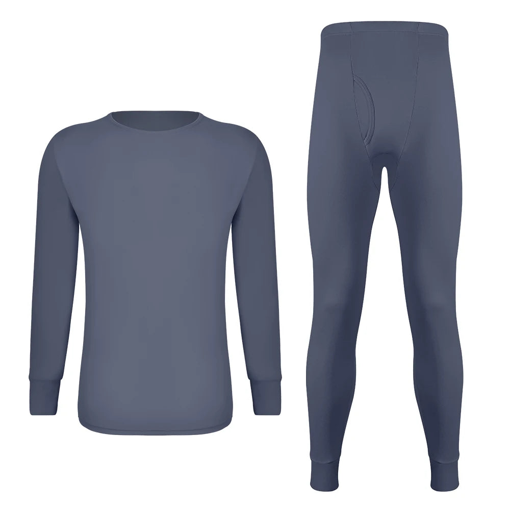 Long Johns Thermal Underwear Set for Men Fleece Lined Base