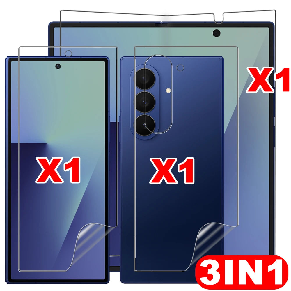 Flexible Hydrogel Film for Samsung Galaxy Z Fold 7 HD Clear