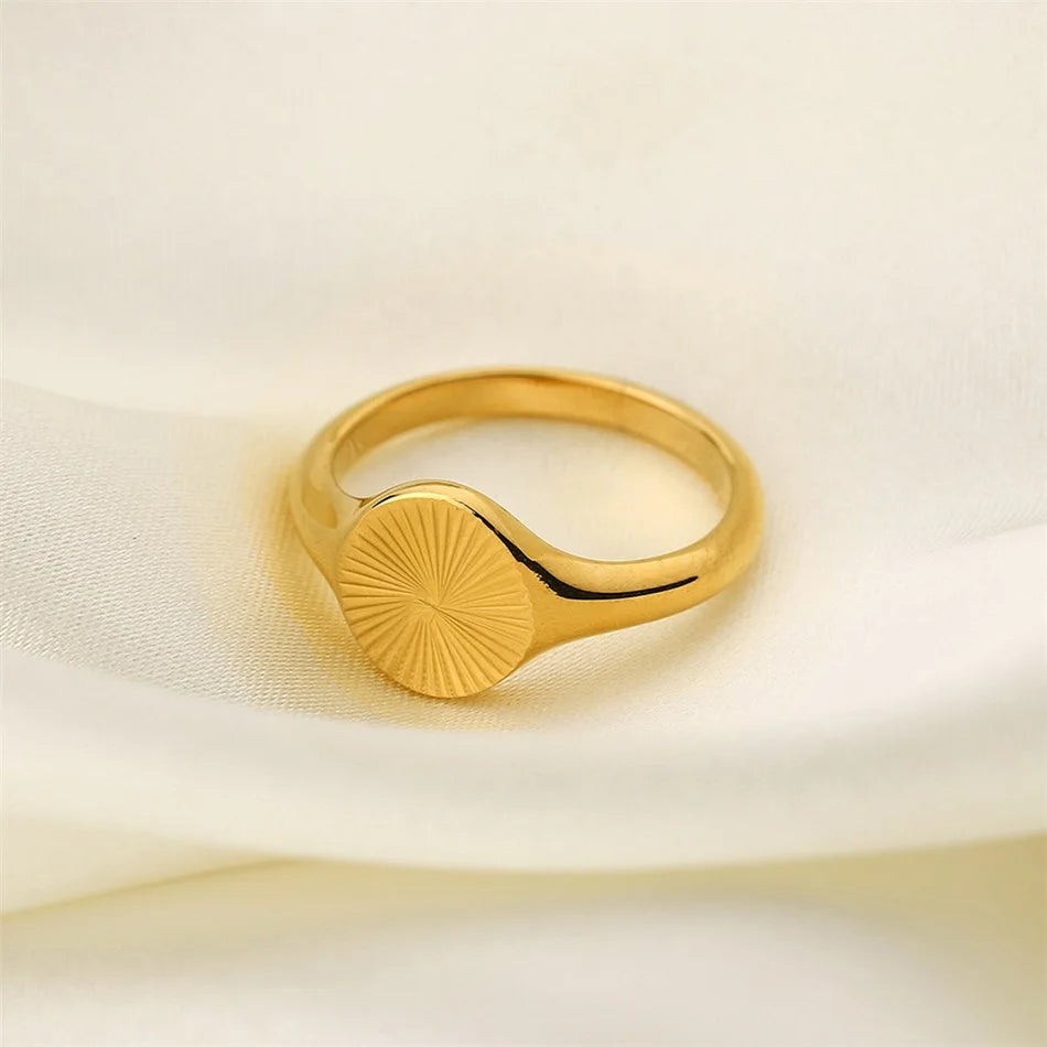 High Quality Wave Rings for Women Minimalist Dainty Rays