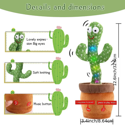 A Talking Cactus Toy That Can Be Charged Recorded and Repeated