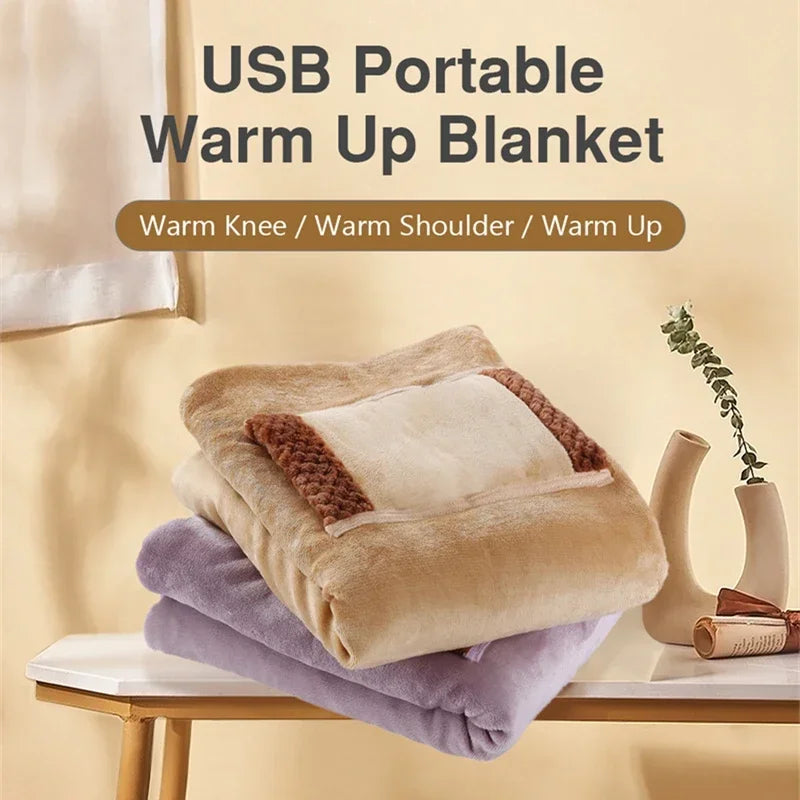 Electric Heater Blankets USB Powered Soft Thicker Warmer Winter