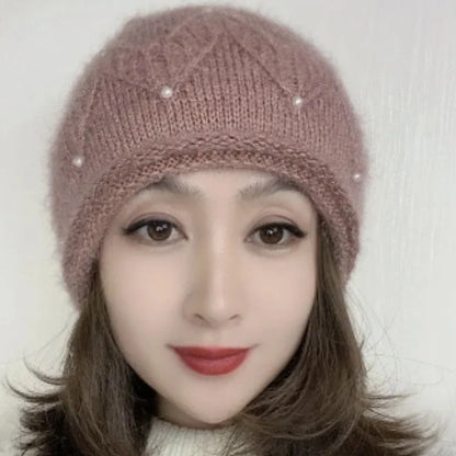 New Women Winter Hat Warm Ear Protection Knit Hats Thicken