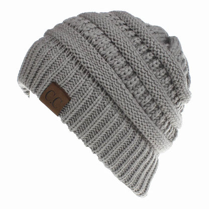 New Outdoor Warm Winter Woolen HatsAcrylic Open Horsetail