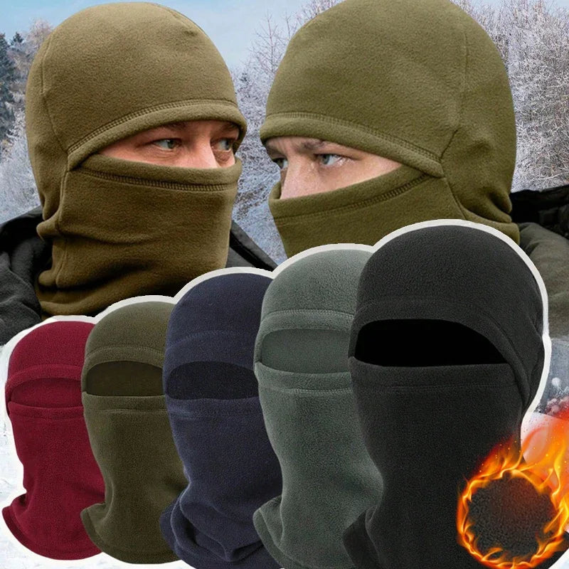 Winter Warm Outdoor Riding Full Face Mask Covers Balaclava Fleece