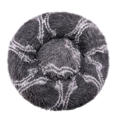 Round Pet Bed for Large Dog Bed Super Soft Cat Bed Long Plush