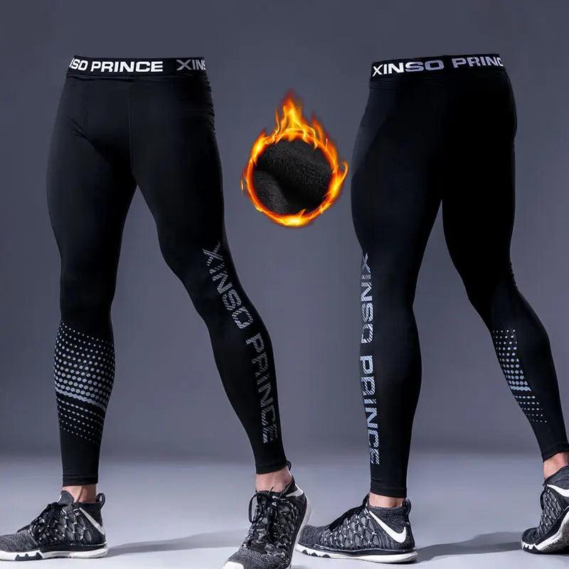 Men's Thermal Underwear Pants Winter Thick Fleece Lined