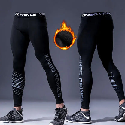 Men's Thermal Underwear Pants Winter Thick Fleece Lined