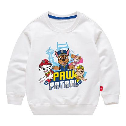 Paw Patrol Sweatshirt Cotton Kids Hoodies Cute Cartoon Crew