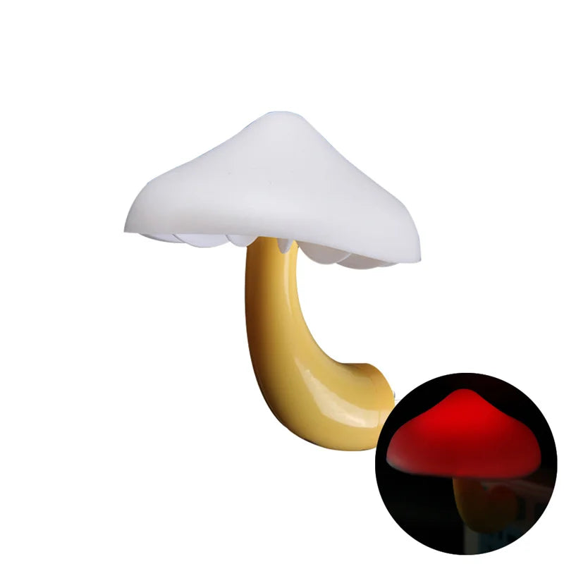 LED Night Lights Mushroom Shape Automatic Sensor Toilet