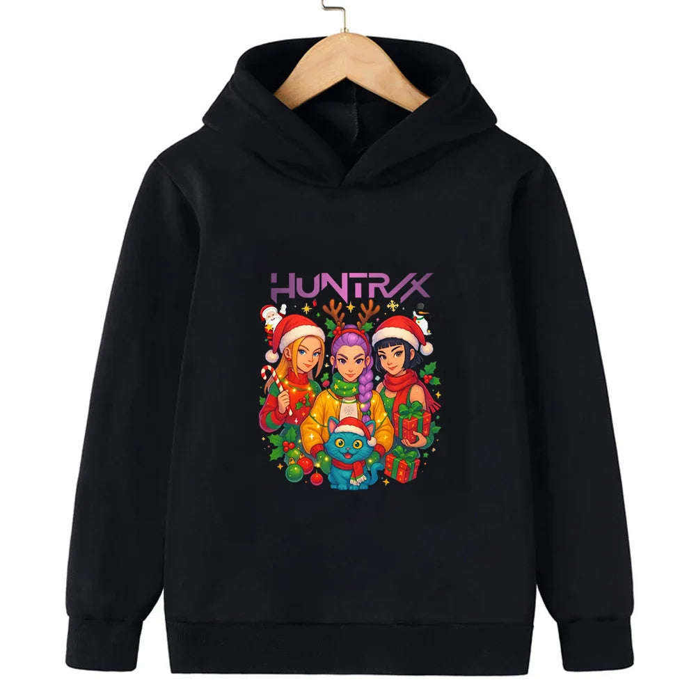 Merry Christmas! Witch Hunt Girls and boys hooded sweatshirts