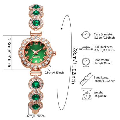 Elegant Rhinestone Bracelet Strap Women Watches Fashion