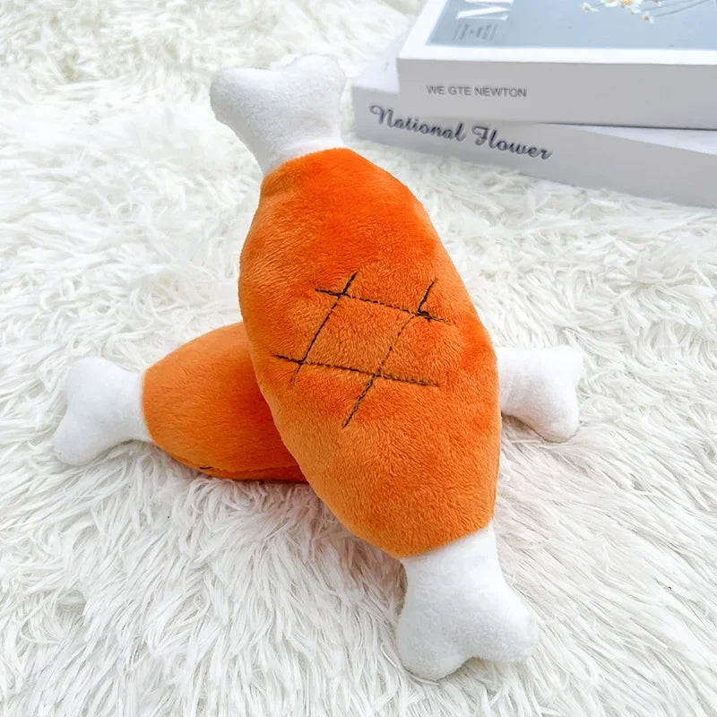 Plush Companion Sleeping Duck Dog Toys for Small Large