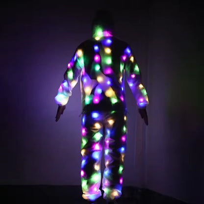 Glow Dancing Costume LED Jacket LED Pants Luminous Led