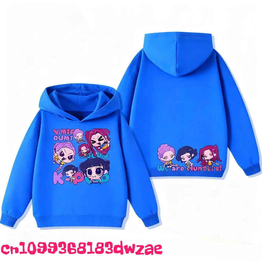 Korean Popular Kpop Demon Hunter Children's Sweatshirt Boys