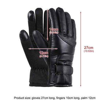 Motorcycle Winter Heated Gloves 12V Heating Thermal Gloves
