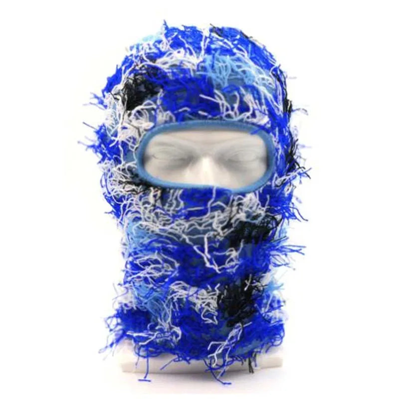 New Hip Hop Balaclava Distressed Knitted Caps Full Face Ski Mask
