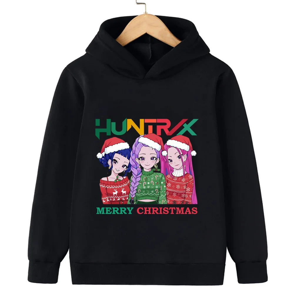 Merry Christmas! Witch Hunt Girls and boys hooded sweatshirts