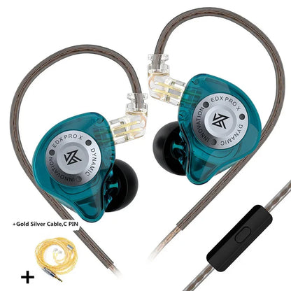 KZ EDX PRO X Dynamic Drive Earphone HIFI Bass Music Earbud Sport