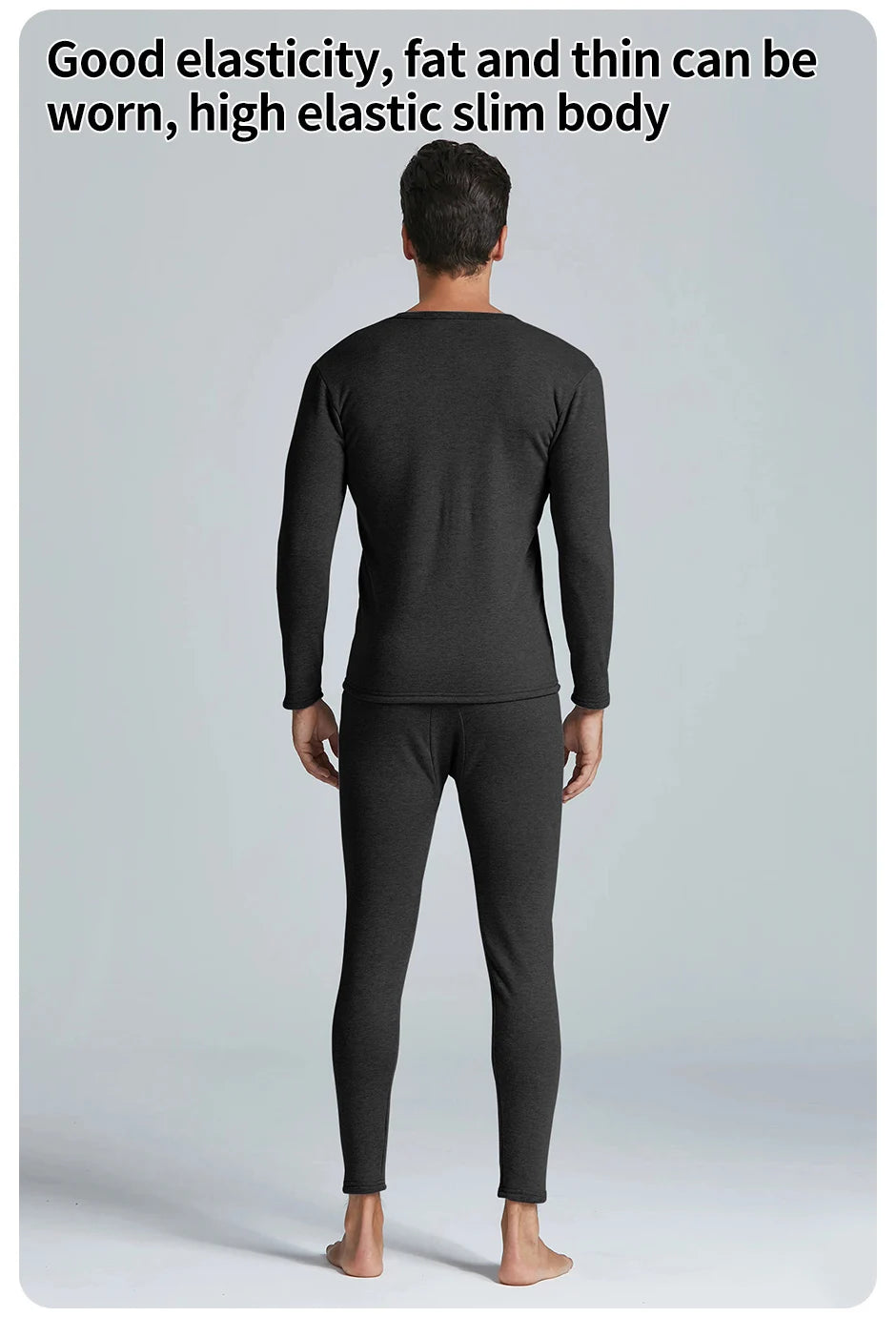 Man Winter Thermal Underwear Set Face Sanding Double Warmth