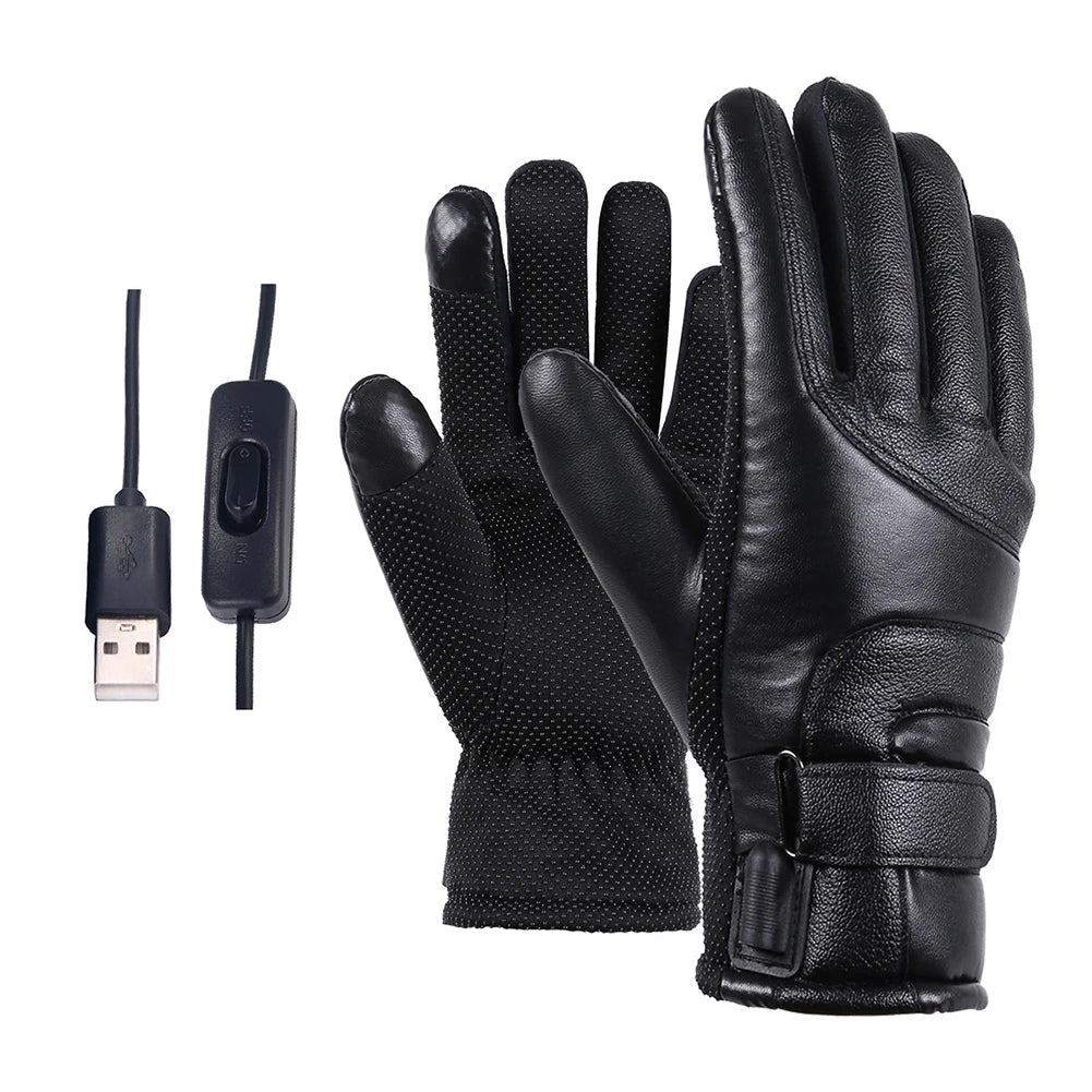 Electric Heating Gloves Men Women USB plug-in Electric Heated