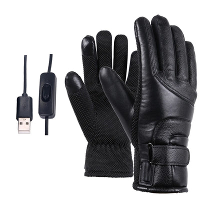 Electric Heating Gloves Men Women USB plug-in Electric Heated