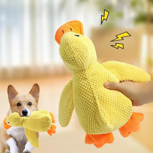 Plush Companion Sleeping Duck Dog Toys for Small Large