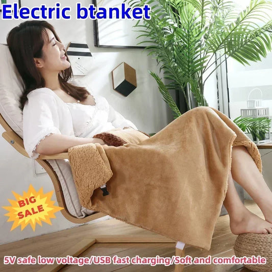 Electric Blanket 5V Safety Low Voltage USB Rechargeable Electric
