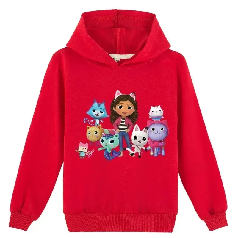 Gabbys Doll House Hoodie Children Spring Autumn New Kids