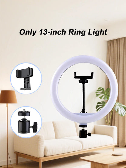 LED Ring Light with Adjustable Color Temperatures 62.9-Inch Tripod