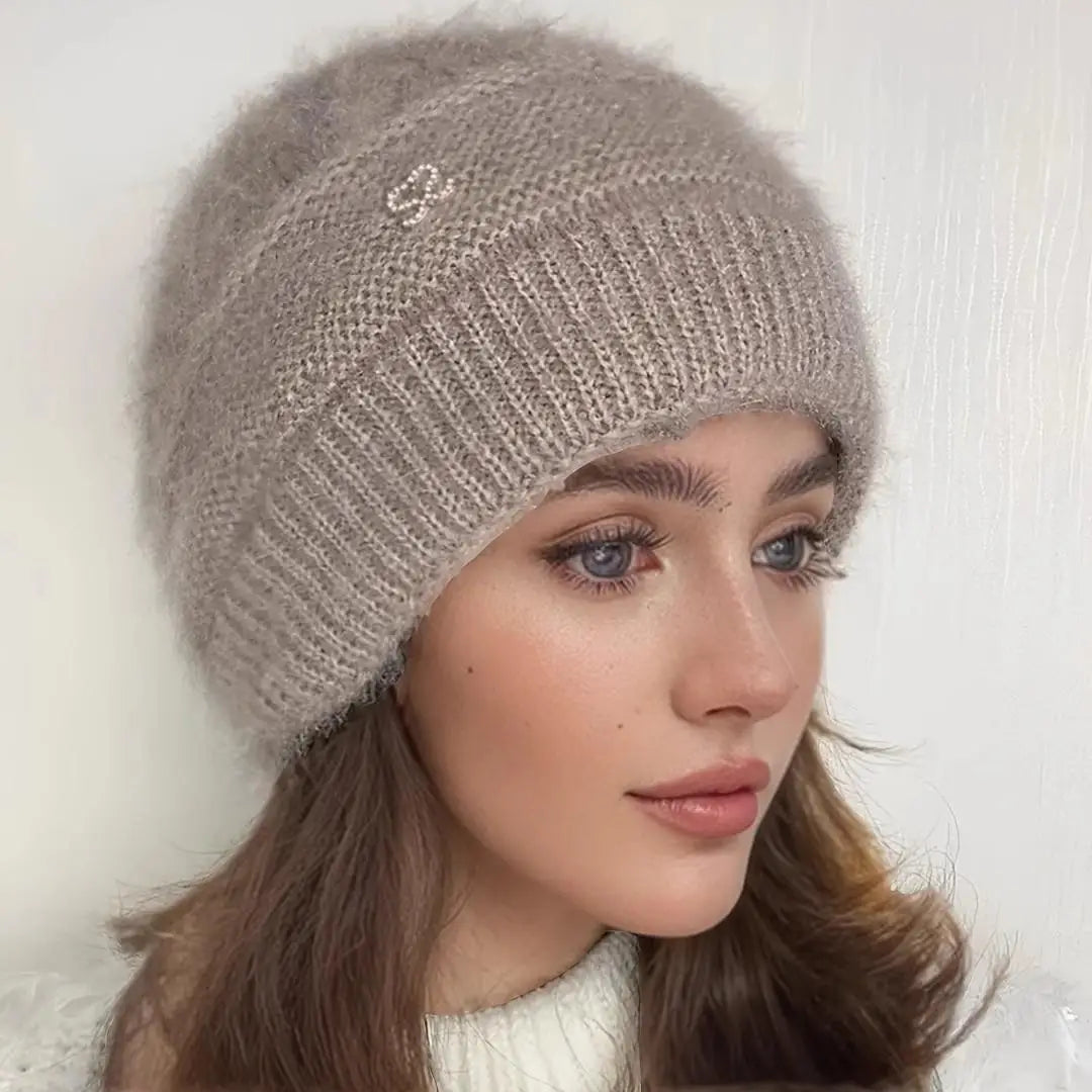 New Women Winter Hat Warm Ear Protection Knit Hats Thicken