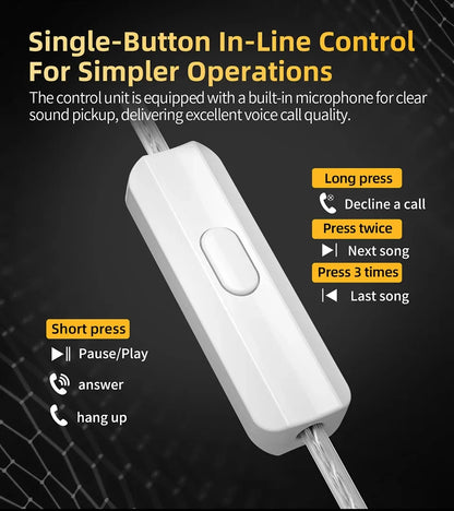 Ear Earphones HIFI Bass Headset Monitor Earbuds Sport Game