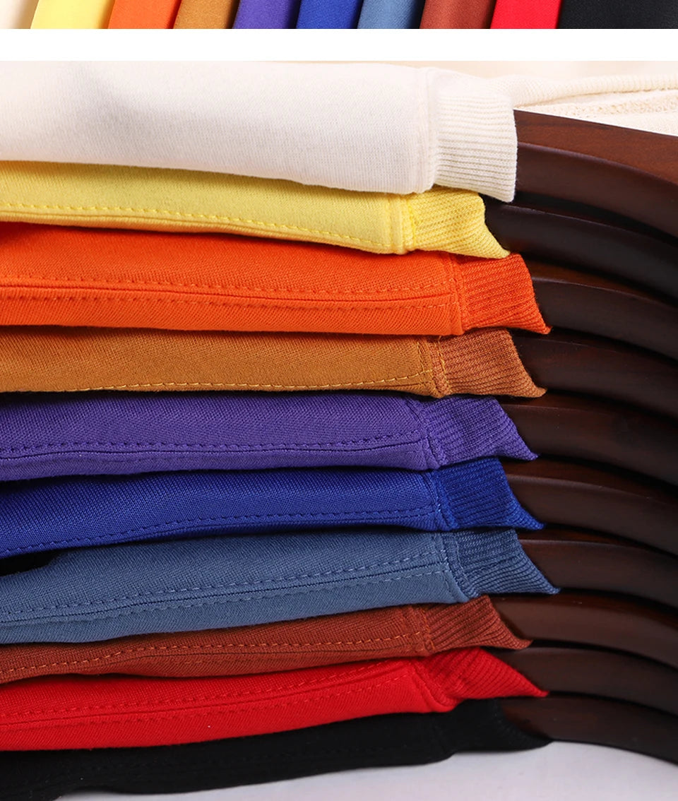 Candy Color Hoodie Loose 14 Solid Color Spring Autumn Winter