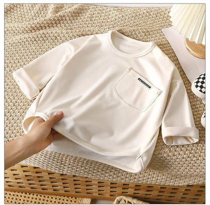Children Long Sleeved Base Shirt Boys Girls Kids