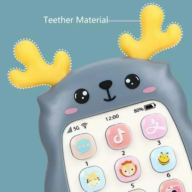 Baby Phone Toys Bilingual Telephone Teether Music Voice Toy