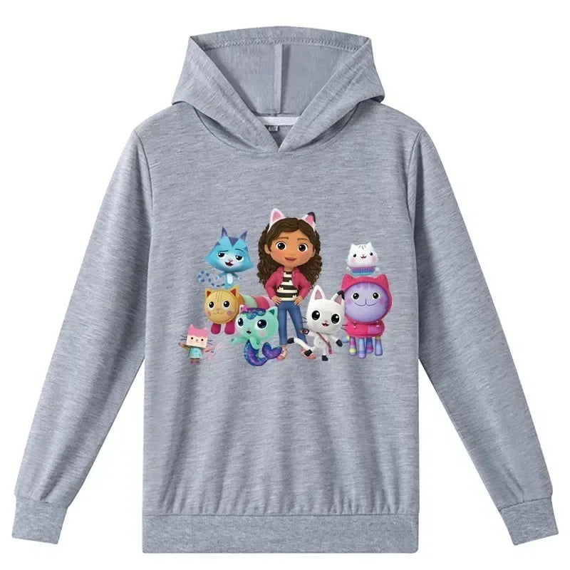 Gabbys Doll House Hoodie Children Spring Autumn New Kids